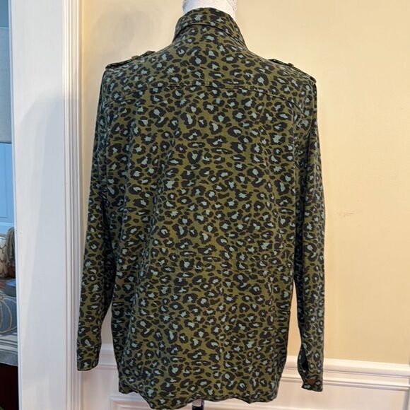 Forever 21 Green Leopard Print Jacket - Picture 2 of 5
